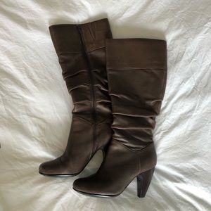 Sofft Tall Slouchy Brown Boots
